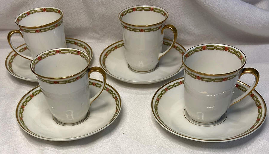 Schleiger 881 Chocolate Cup & Saucer Set by Haviland-1