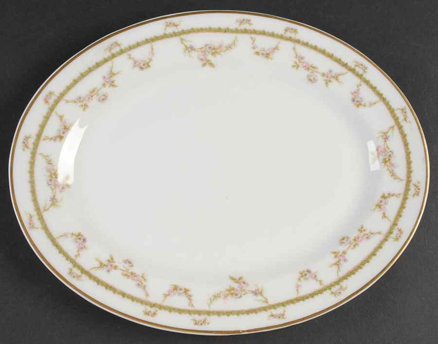 Schleiger 883 11" Oval Serving Platter by Haviland-1