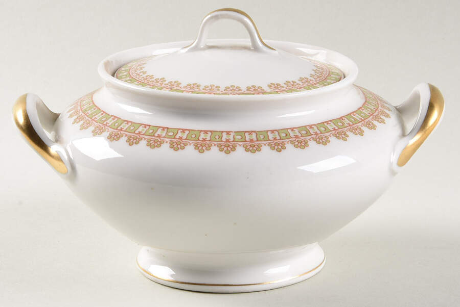 Schleiger 887 Sugar Bowl & Lid by Haviland-1
