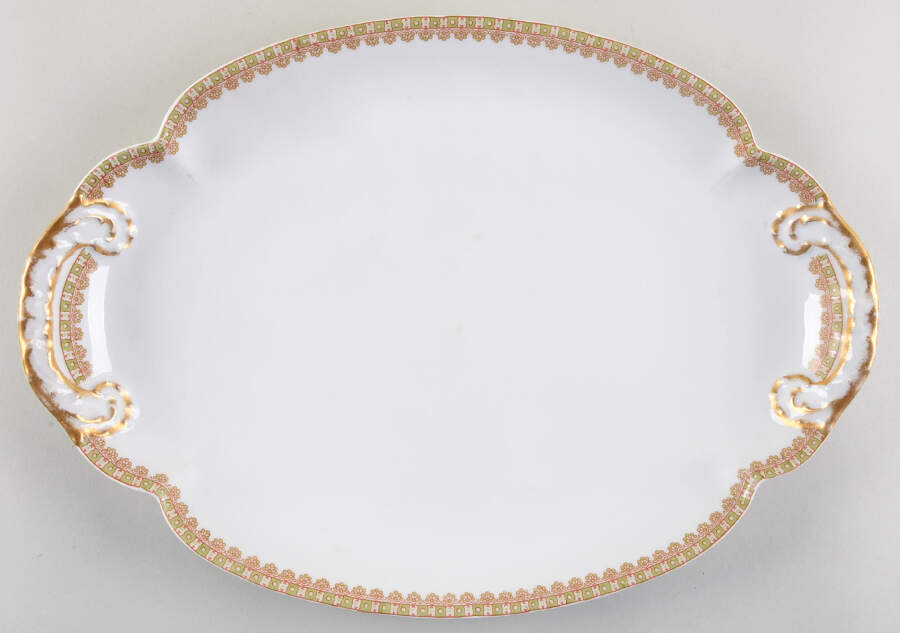 Schleiger 887 15" Oval Serving Platter by Haviland-1
