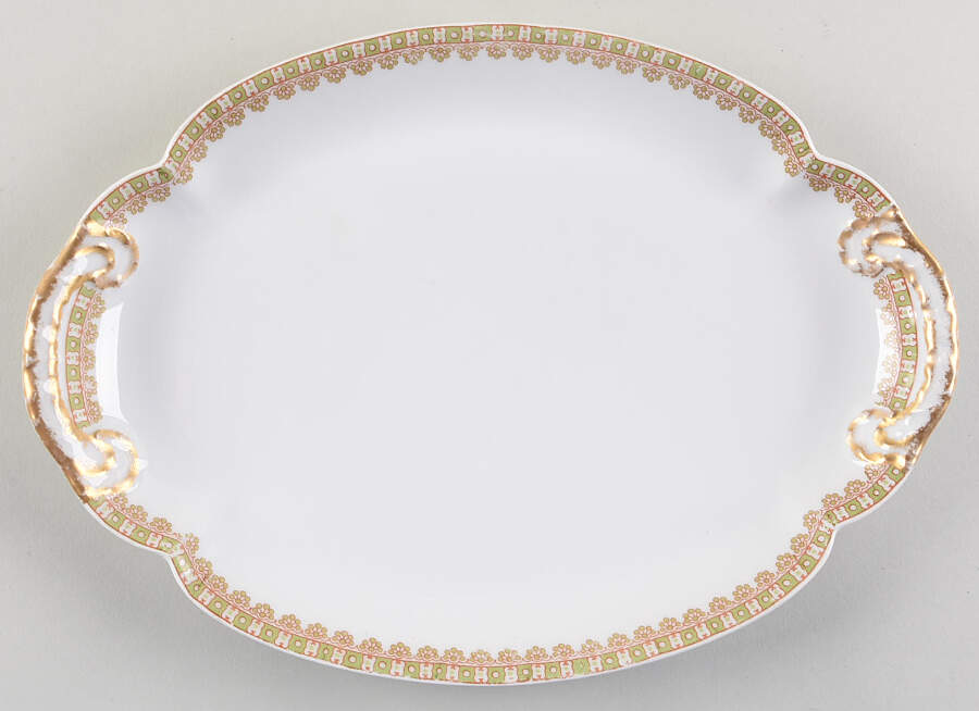 Schleiger 887 11" Oval Serving Platter by Haviland-1