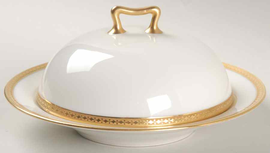 Schleiger 890 Round Covered Butter by Haviland-1