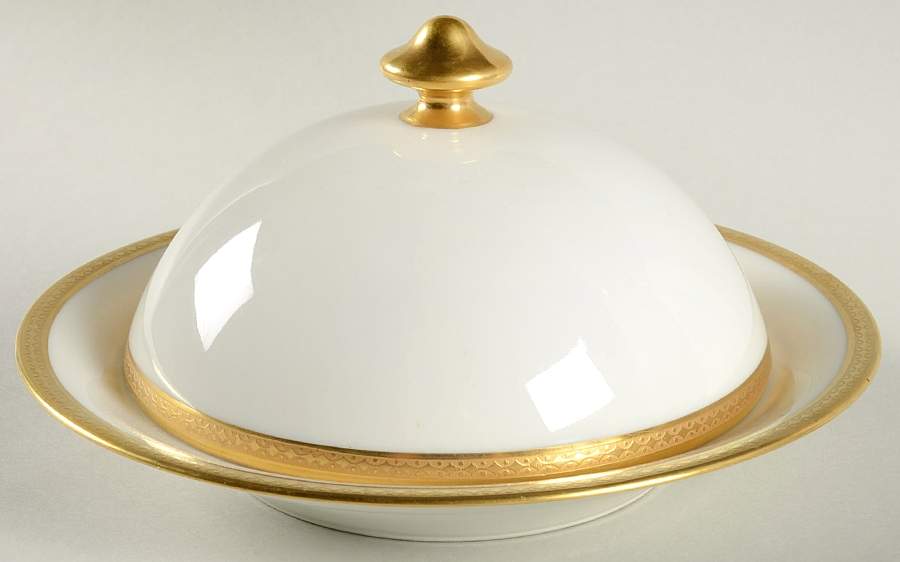 Schleiger 890 Round Covered Butter by Haviland-1