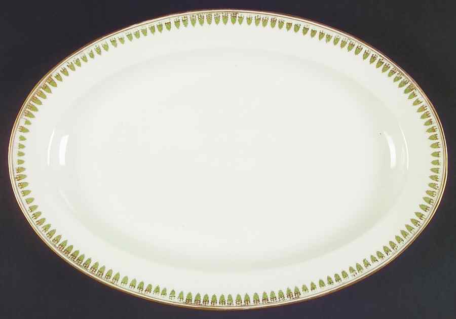 Schleiger 891 16" Oval Serving Platter by Haviland-1