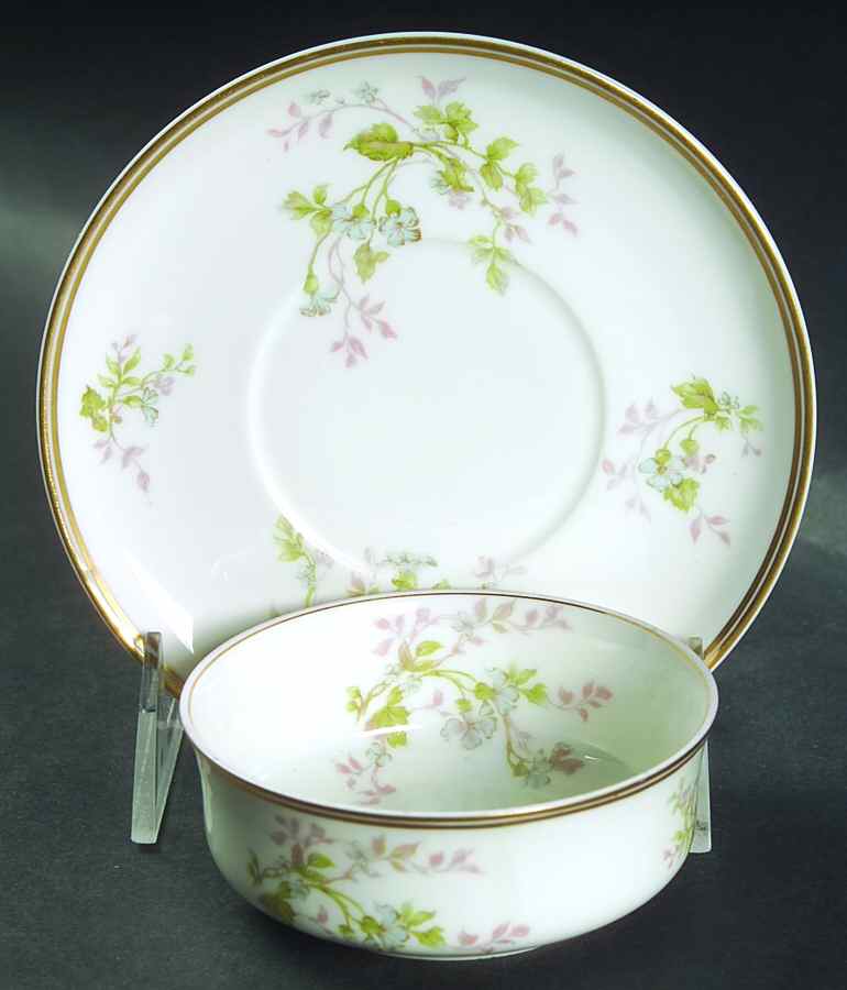Schleiger 904 Ramekin & Saucer Set by Haviland-1