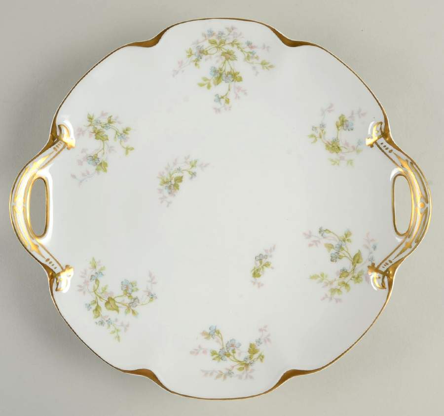 Schleiger 904D Handled Cake Plate by Haviland-1