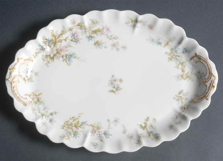 Schleiger 91 12" Oval Serving Platter by Haviland-1
