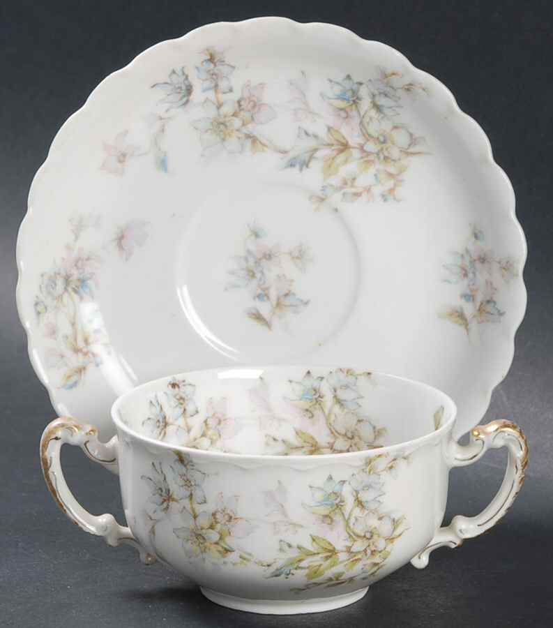 Schleiger 91 Flat Bouillon Cup & Saucer by Haviland-1