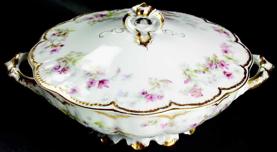 Schleiger 91A Round Covered Vegetable by Haviland-1