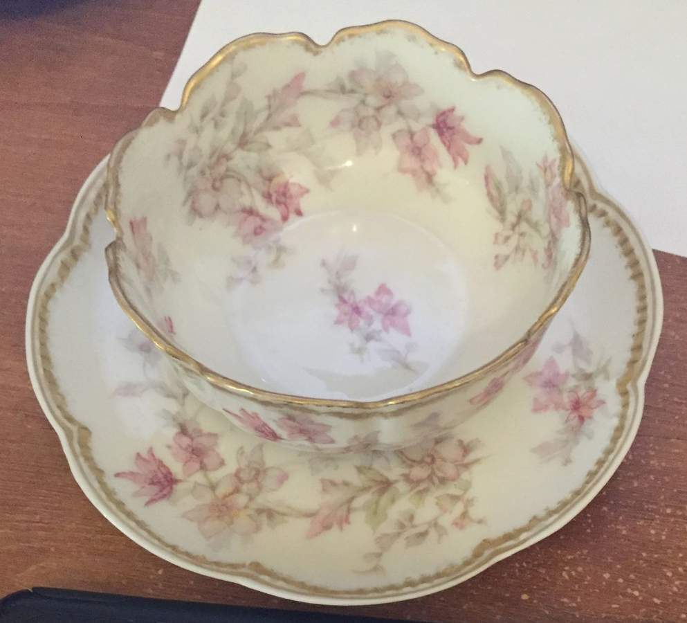 Schleiger 91A Ramekin & Saucer Set by Haviland-1