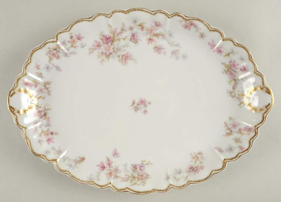 Schleiger 91A 14" Oval Serving Platter by Haviland-1