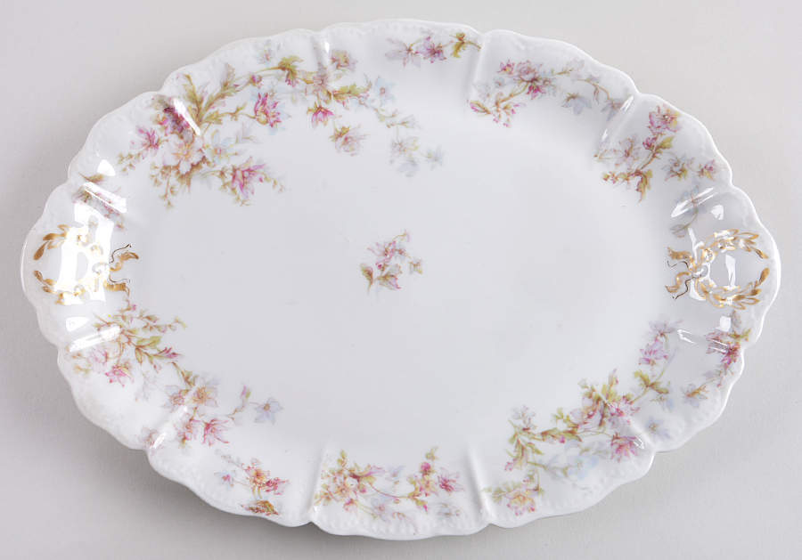 Schleiger 91b 12" Oval Serving Platter by Haviland-1