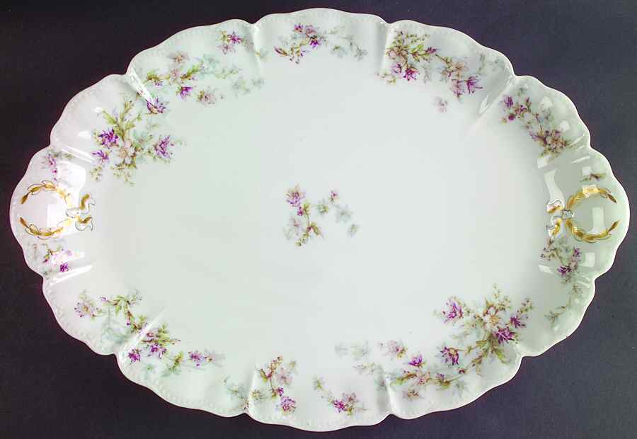 Schleiger 91b 16" Oval Serving Platter by Haviland-1