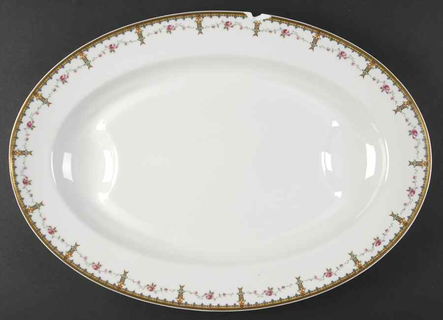 Schleiger 920 20" Oval Serving Platter by Haviland-1
