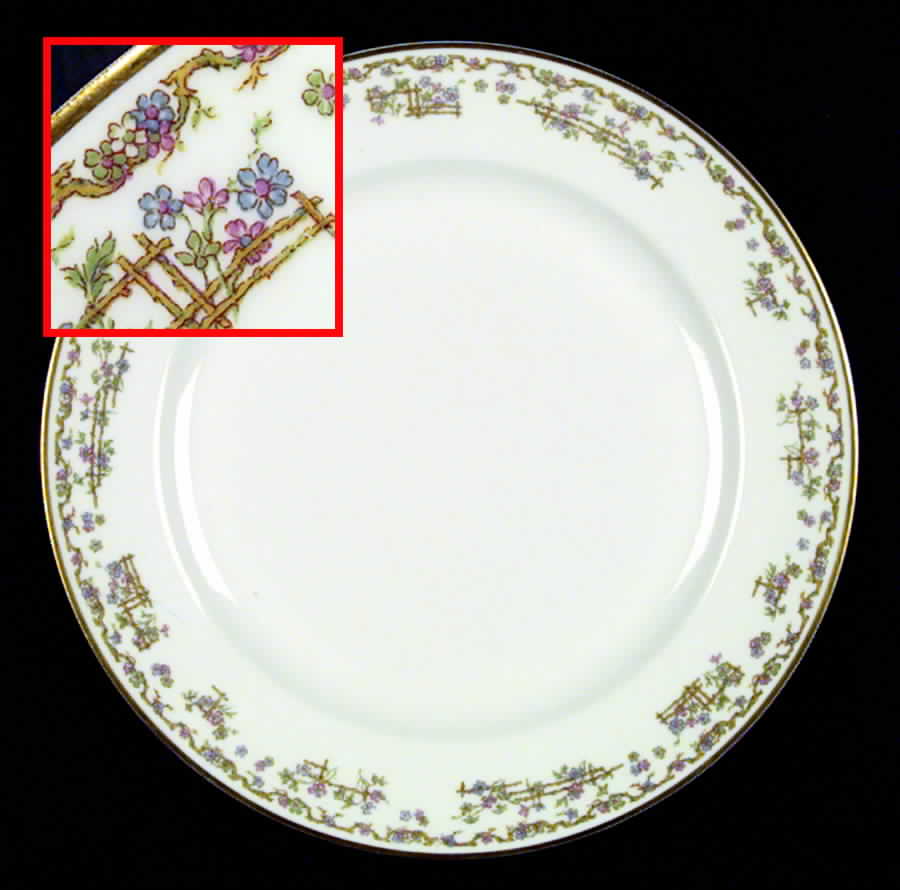 Schleiger 921 Dinner Plate by Haviland-1