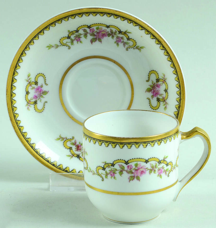 Schleiger 925 Flat Demitasse Cup & Saucer Set by Haviland-1