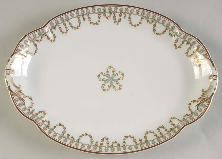 Schleiger 935 11" Oval Serving Platter by Haviland-1