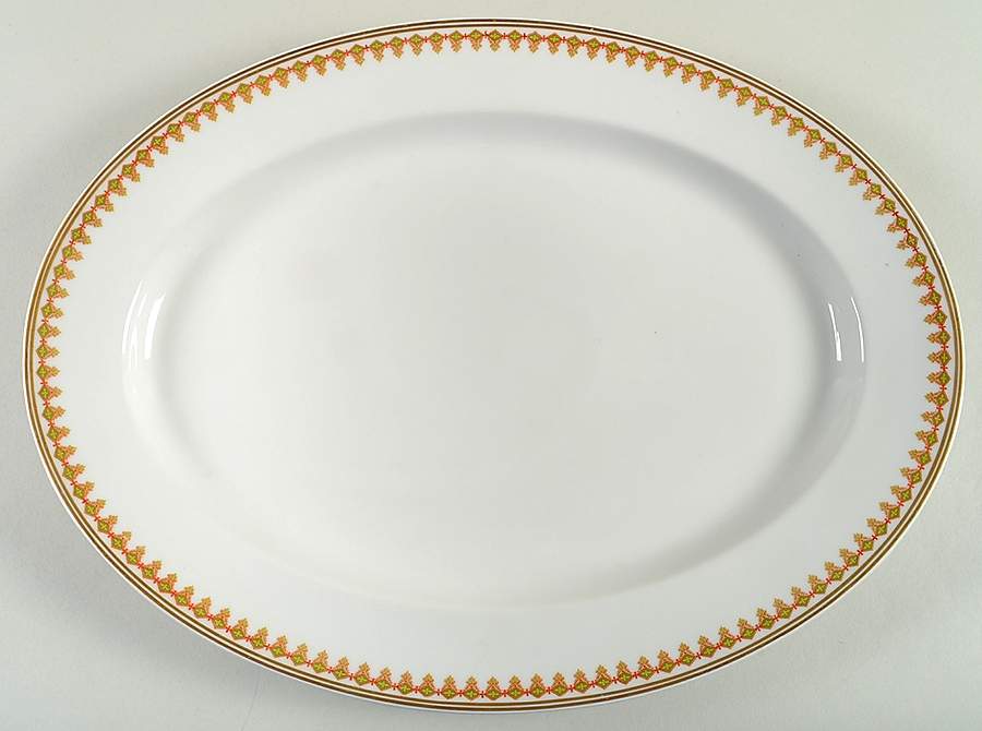 Schleiger 936 16" Oval Serving Platter by Haviland-1