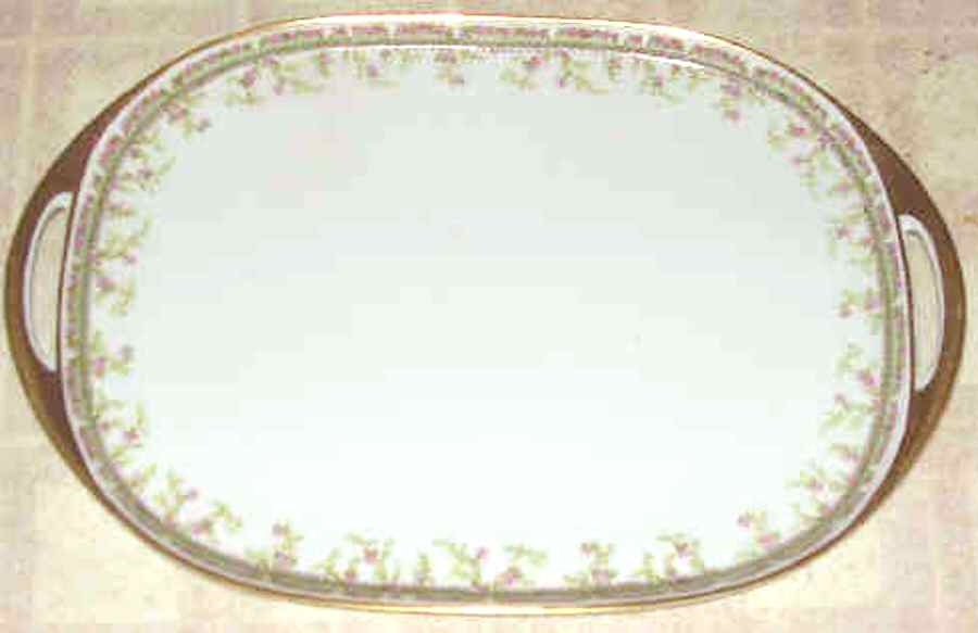 Schleiger 958 12" Oval Serving Platter by Haviland-1