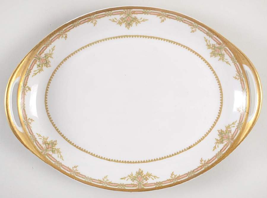 Schleiger 967 11" Oval Serving Platter by Haviland-1