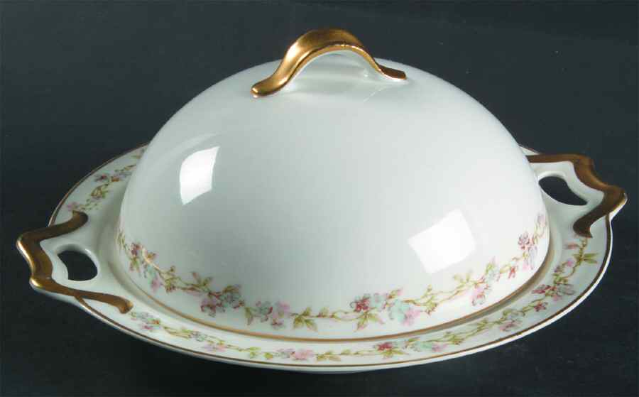 Schleiger 983 Round Covered Butter by Haviland-1