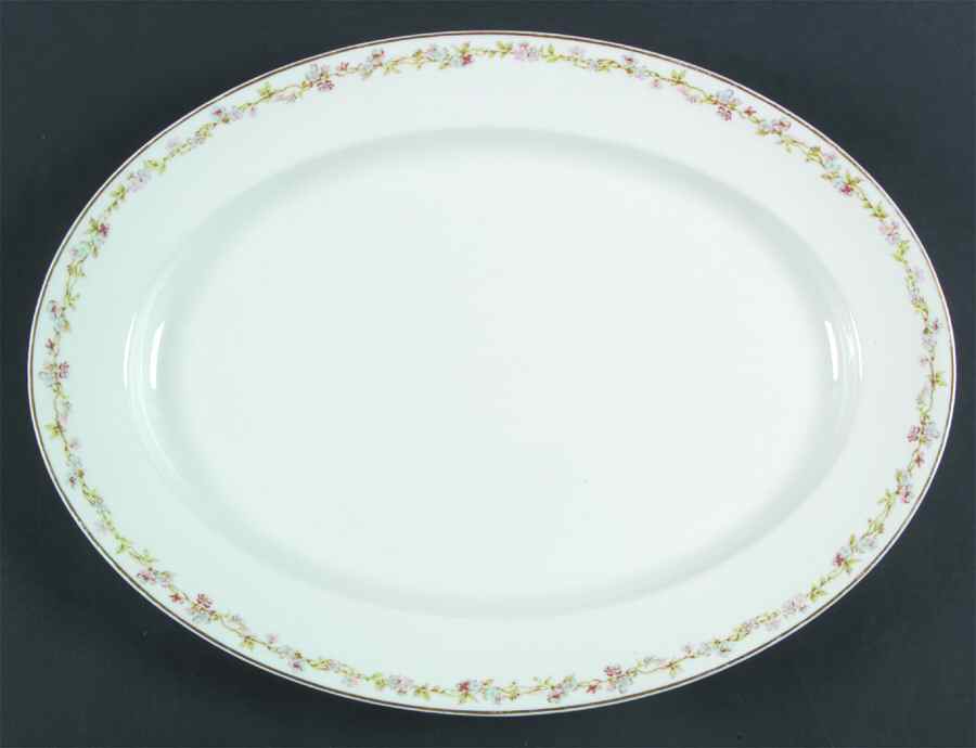Schleiger 983 16" Oval Serving Platter by Haviland-1