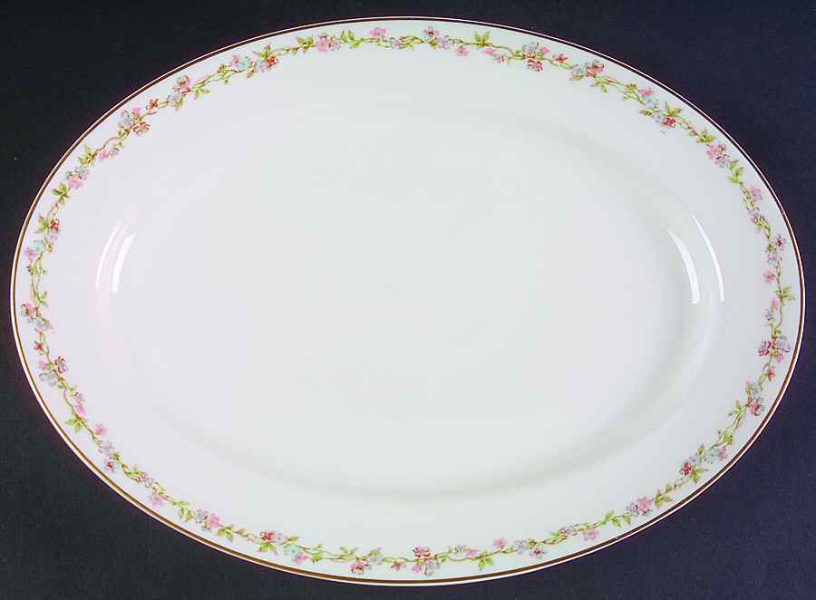 Schleiger 983 13" Oval Serving Platter by Haviland-1