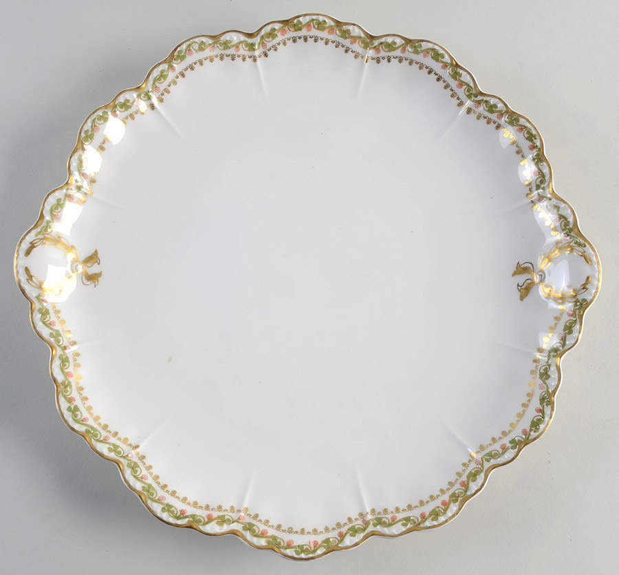 Schleiger 98d Handled Cake Plate by Haviland-1