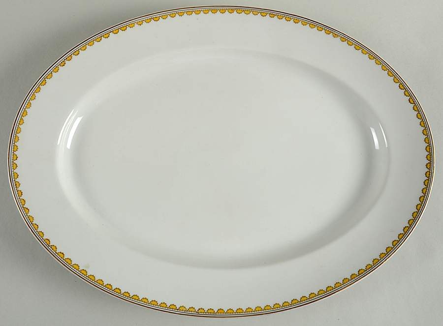 Schleiger 992 16" Oval Serving Platter by Haviland-1
