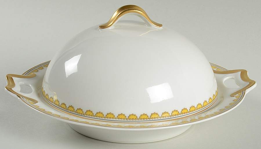 Schleiger 992 Round Covered Butter by Haviland-1