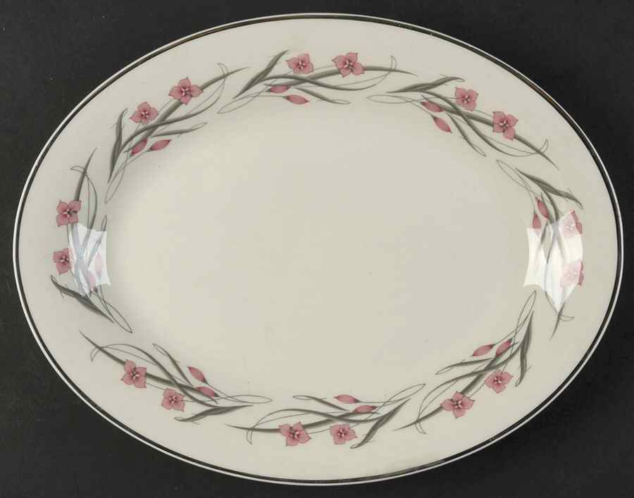 Serenade 11" Oval Serving Platter by Haviland-1