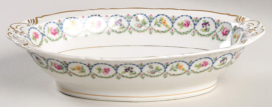 Sevres (Scalloped) 9" Oval Vegetable Bowl by Haviland-1