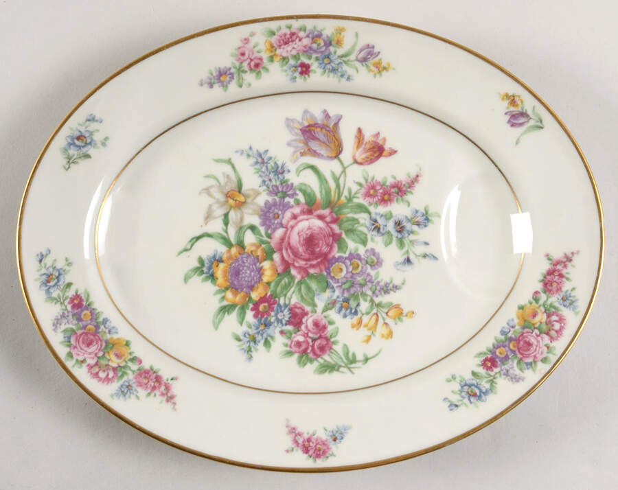 Sevres (Smooth) 11" Oval Serving Platter by Haviland-1