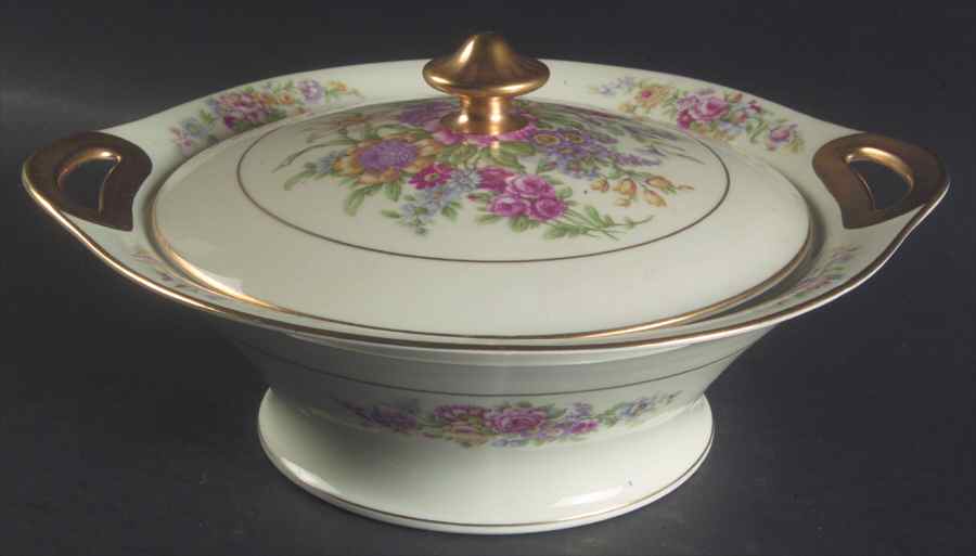 Sevres (Smooth) Round Covered Vegetable by Haviland-1