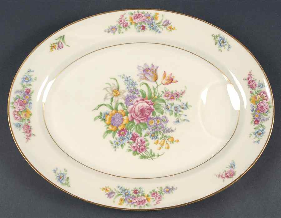 Sevres (Smooth) 13" Oval Serving Platter by Haviland-1