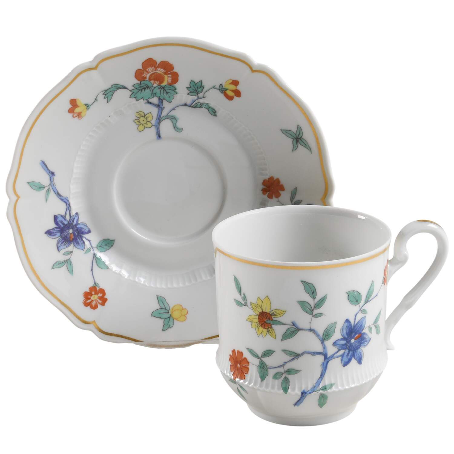 Shalimar Flat Cup & Saucer Set by Haviland-1