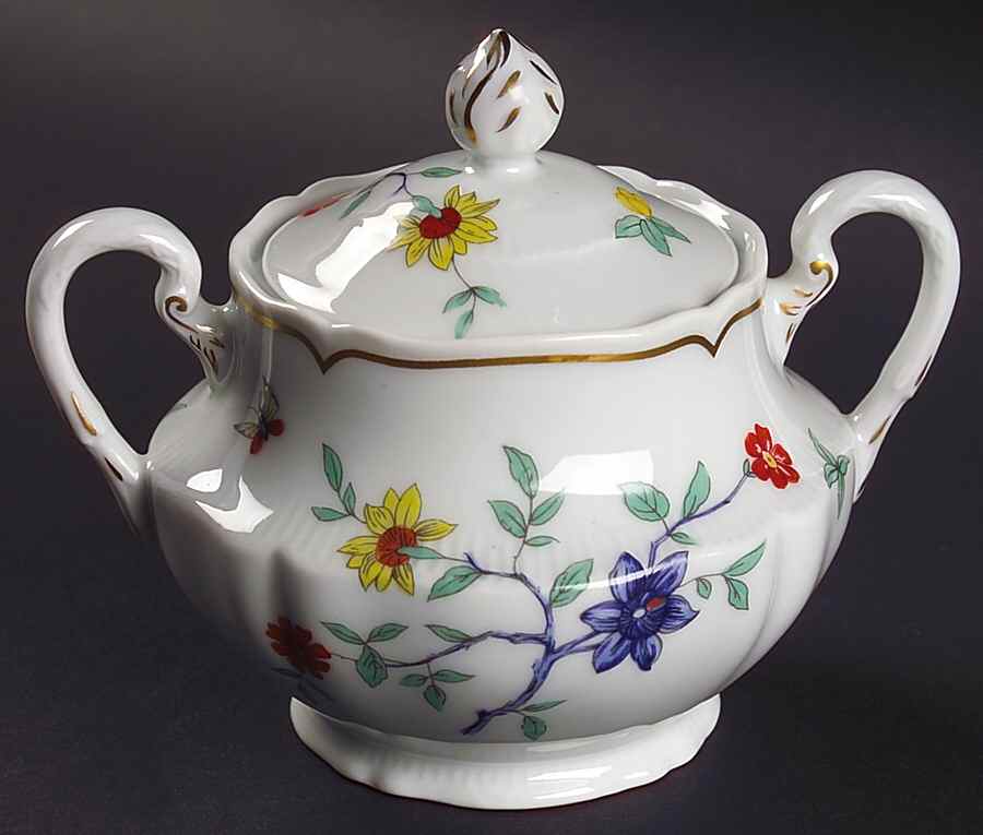 Shalimar Sugar Bowl & Lid by Haviland-1