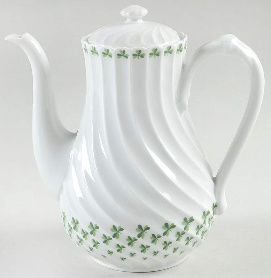 Shamrock Small Coffee Pot & Lid by Haviland-1