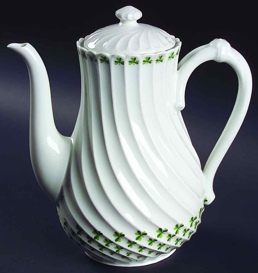 Shamrock Coffee Pot & Lid by Haviland-1
