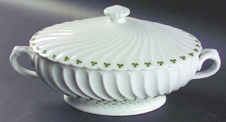 Shamrock Oval Covered Vegetable by Haviland-1