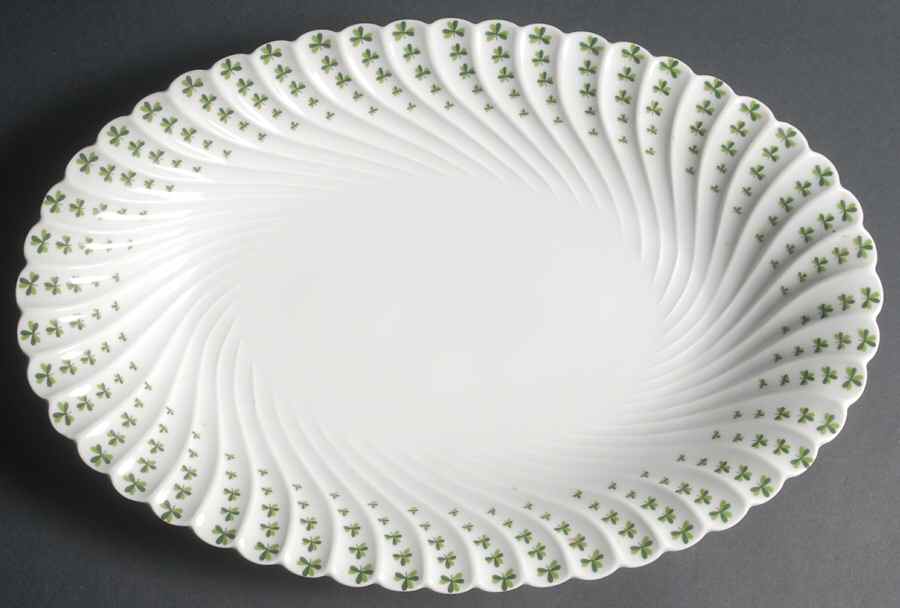 Shamrock 15" Oval Serving Platter by Haviland-1