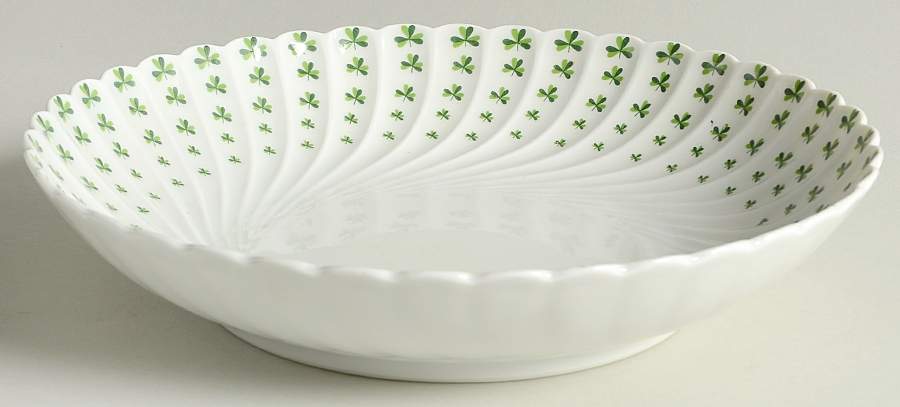 Shamrock Cream Serving Bowl Round by Haviland-1