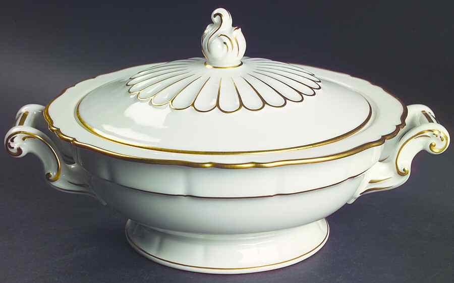 Sheraton (Louis XIV Shape) Round Covered Vegetable by Haviland-1