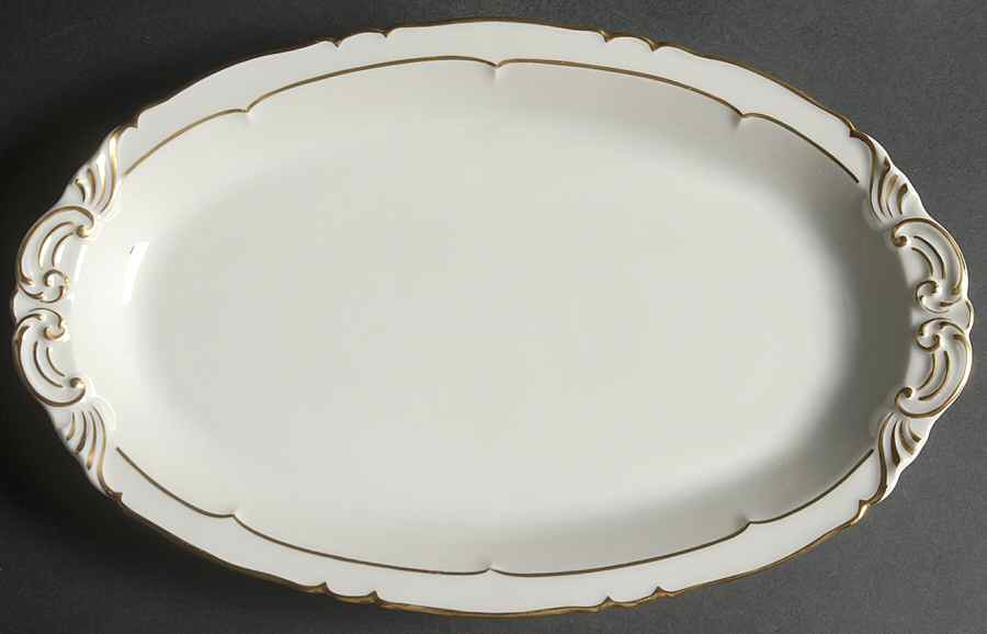 Sheraton (Louis XIV Shape) 13" Oval Serving Platter by Haviland-1