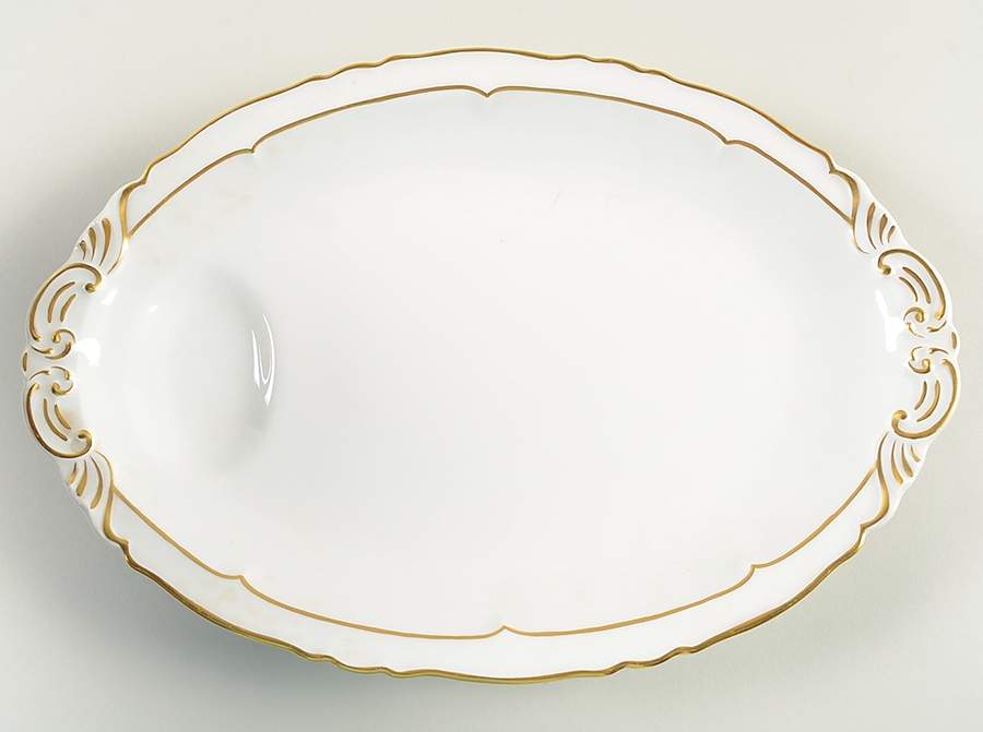 Sheraton (Louis XIV Shape) 14" Oval Serving Platter by Haviland-1