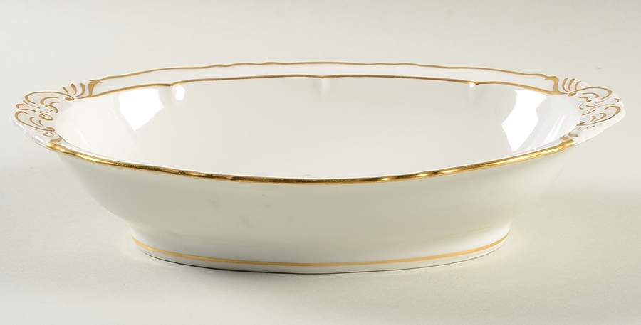 Sheraton (Louis XIV Shape) 10" Oval Vegetable Bowl by Haviland-1