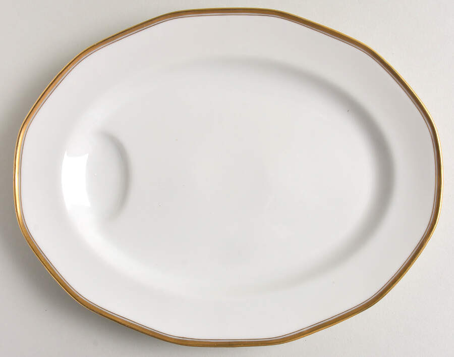 Sheraton (12 Sided) 11" Oval Serving Platter by Haviland-1