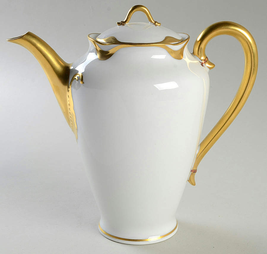 Silver Anniversary Coffee Pot & Lid by Haviland-1