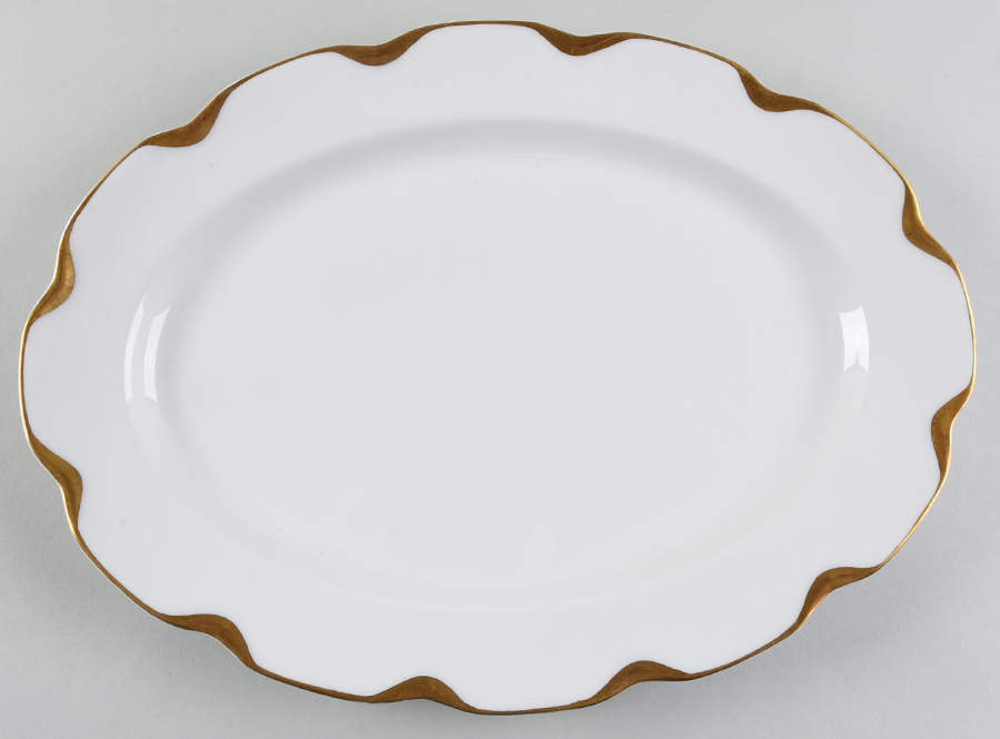 Silver Anniversary 14" Oval Serving Platter by Haviland-1