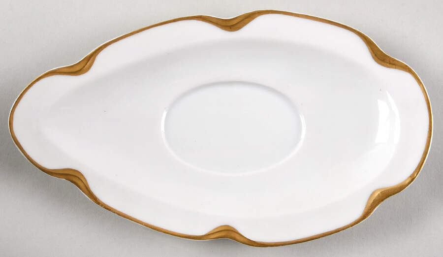 Silver Anniversary Underplate for Gravy Boat by Haviland-1